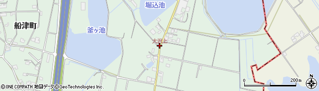 大沢上周辺の地図