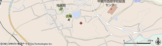 滋賀県甲賀市水口町山上周辺の地図