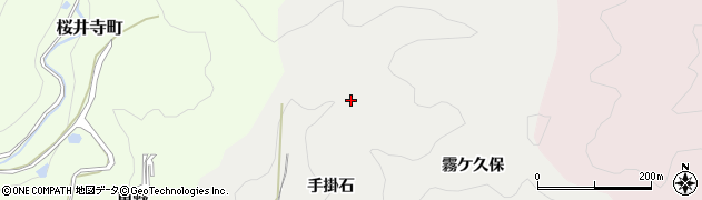 愛知県岡崎市樫山町（手掛石）周辺の地図
