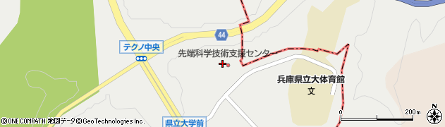 兵庫県立　先端科学技術支援センター周辺の地図