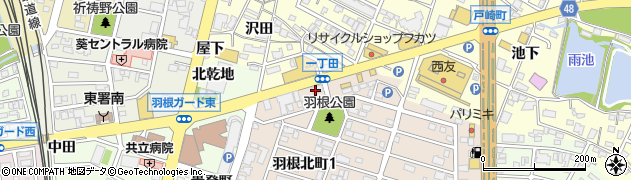 百五銀行岡崎支店周辺の地図