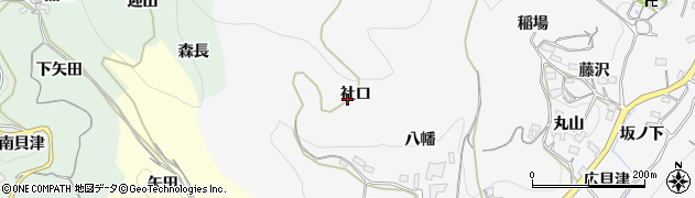 愛知県新城市須長社口周辺の地図