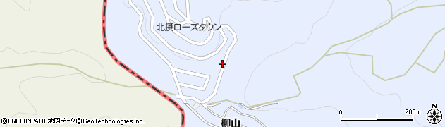 京都府亀岡市東別院町湯谷岳山周辺の地図