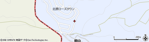 京都府亀岡市東別院町湯谷（岳山）周辺の地図