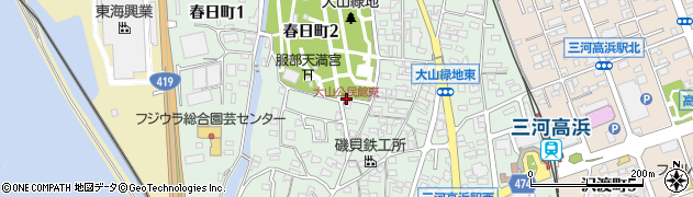 愛知県高浜市春日町周辺の地図