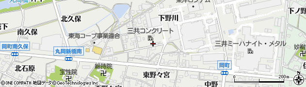 三共コンクリート株式会社　岡崎工場周辺の地図