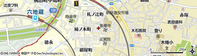 京都府宇治市木幡河原周辺の地図
