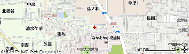 京都府長岡京市うぐいす台17周辺の地図