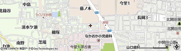 京都府長岡京市うぐいす台5周辺の地図