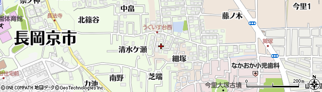 京都府長岡京市うぐいす台53周辺の地図