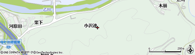 愛知県岡崎市保母町（小沢連）周辺の地図