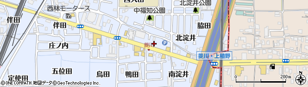 来来亭 長岡京店周辺の地図