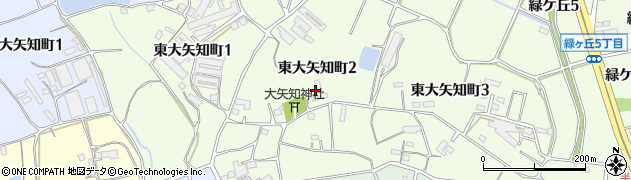 愛知県半田市東大矢知町周辺の地図
