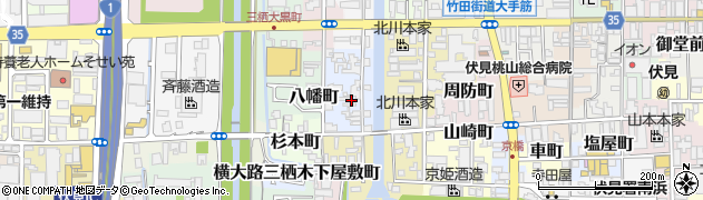 京都府京都市伏見区阿波橋町周辺の地図