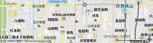 こころ鍼灸整骨院　伏見納屋町店周辺の地図