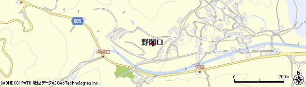 大阪府豊能郡豊能町野間口周辺の地図