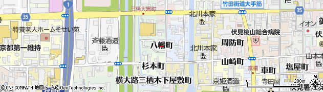 京都府京都市伏見区八幡町周辺の地図
