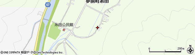兵庫県姫路市夢前町糸田周辺の地図