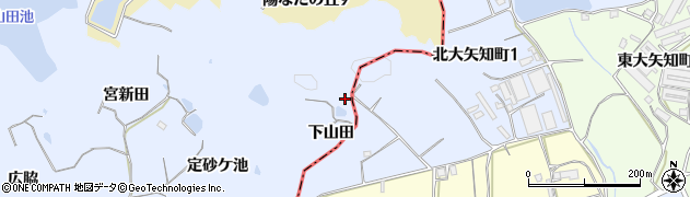 愛知県知多郡阿久比町宮津下山田5周辺の地図