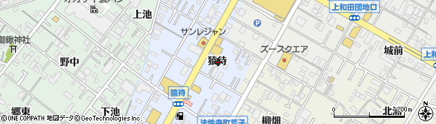 愛知県岡崎市法性寺町猿待周辺の地図