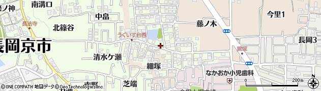 京都府長岡京市うぐいす台60周辺の地図