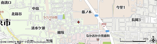 京都府長岡京市うぐいす台67周辺の地図