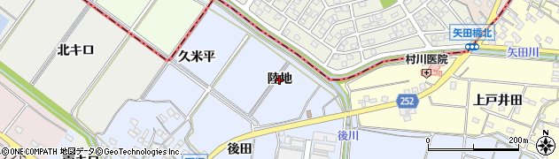 愛知県常滑市久米（陸地）周辺の地図