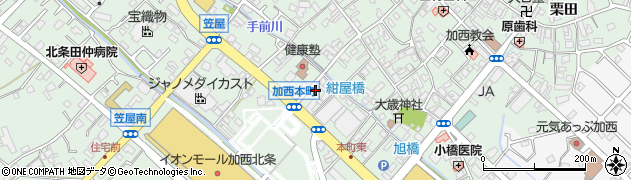 兵庫県加西市北条町北条344周辺の地図