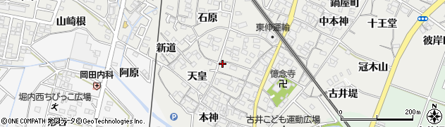 愛知県安城市古井町井ノ池1周辺の地図