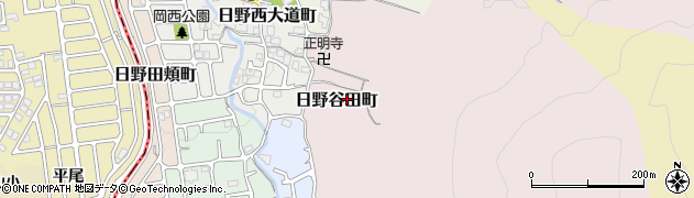 京都府京都市伏見区日野谷田町周辺の地図