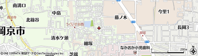 京都府長岡京市うぐいす台83周辺の地図