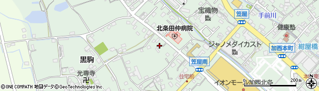 兵庫県加西市北条町北条417周辺の地図
