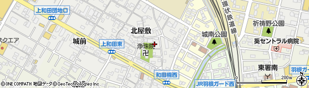 愛知県岡崎市上和田町北屋敷56周辺の地図