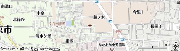 京都府長岡京市うぐいす台64周辺の地図