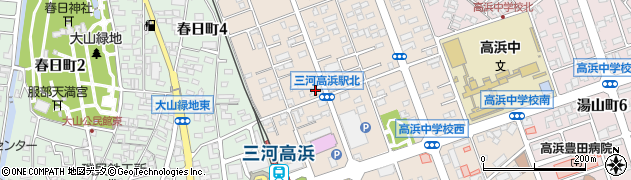碧海信用金庫高浜中央支店周辺の地図