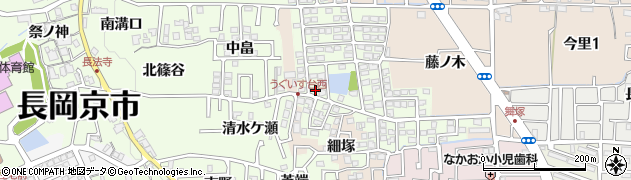 京都府長岡京市うぐいす台98周辺の地図