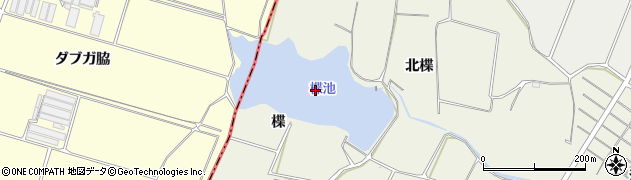 楪池周辺の地図