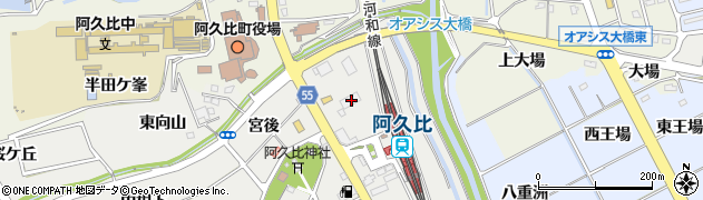 愛知県知多郡阿久比町阿久比駅前１丁目7周辺の地図