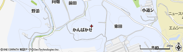 愛知県新城市浅谷（かんばかせ）周辺の地図