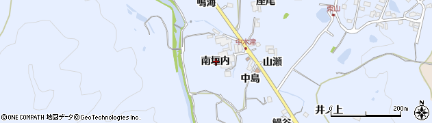 兵庫県川辺郡猪名川町木津南垣内周辺の地図