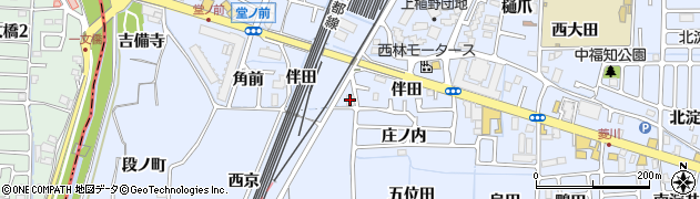 京都府向日市上植野町（堀ノ内）周辺の地図