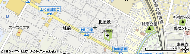 愛知県岡崎市上和田町北屋敷63周辺の地図