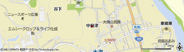 愛知県新城市大海（中貝津）周辺の地図
