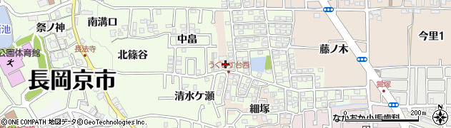 京都府長岡京市今里（新池）周辺の地図