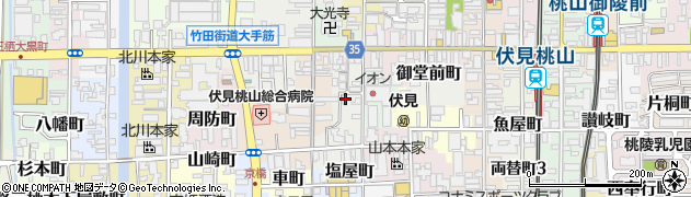 京都府京都市伏見区平野町周辺の地図
