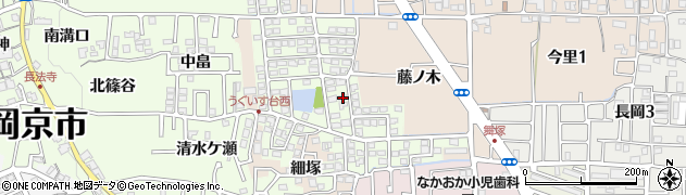 京都府長岡京市うぐいす台87周辺の地図