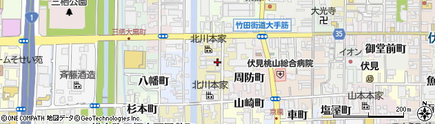 京都府京都市伏見区村上町周辺の地図