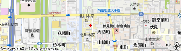 京都府京都市伏見区村上町周辺の地図