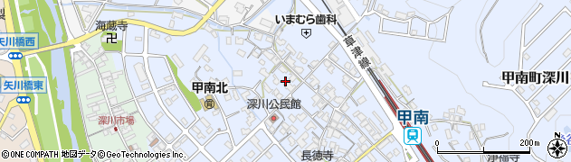 滋賀県甲賀市甲南町深川2496周辺の地図