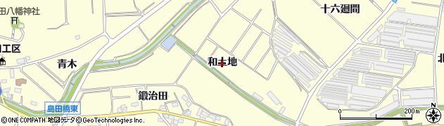 愛知県常滑市矢田（和土地）周辺の地図